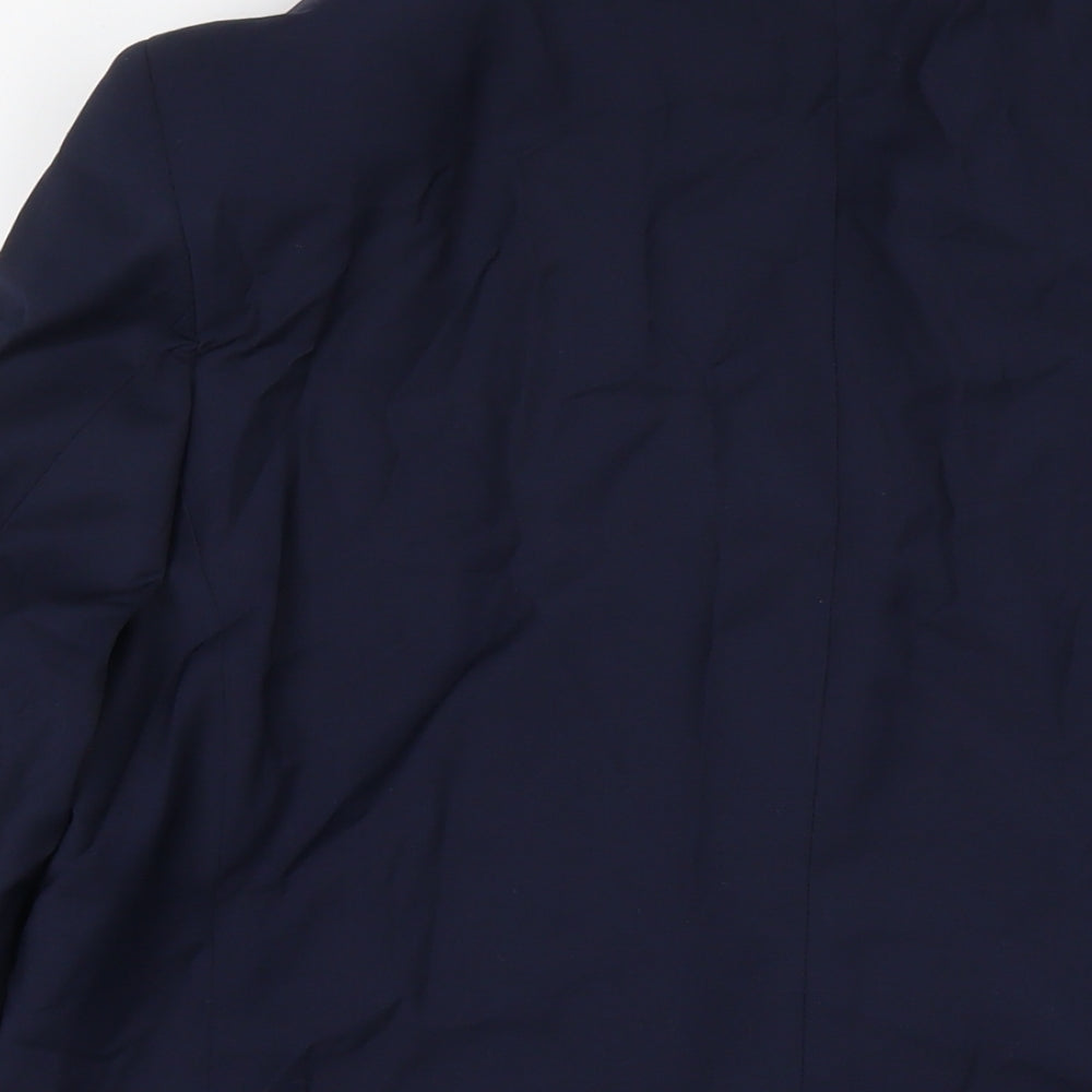 Marks & Spencer Mens Black Polyester Jacket Suit Jacket Size 44 Regular
