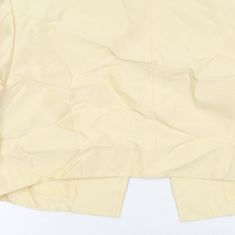 Platinum Womens Yellow Jacket Blazer Size 12