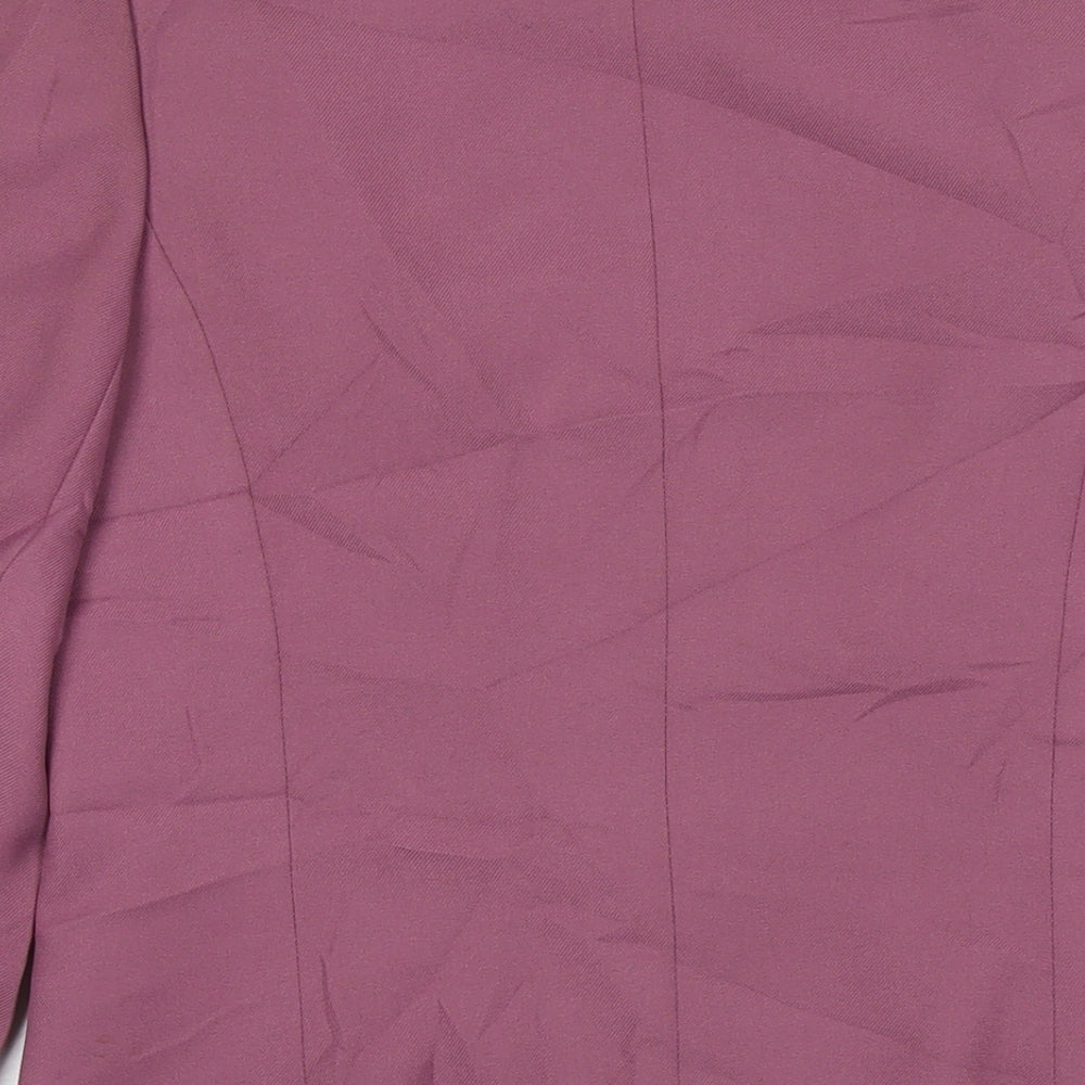 Dereta Womens Purple Jacket Blazer Size 12 Button