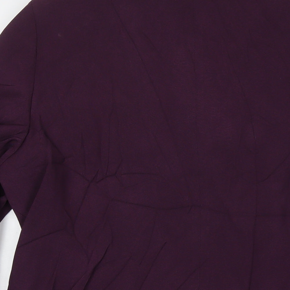 Libra Womens Purple Jacket Blazer Size 16 Button