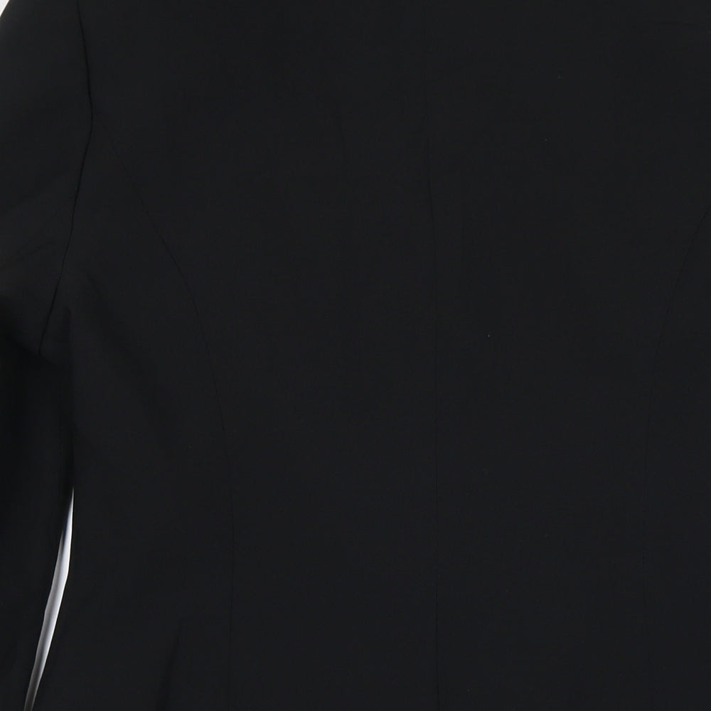 NL Collection Womens Black Jacket Blazer Size 14 Button