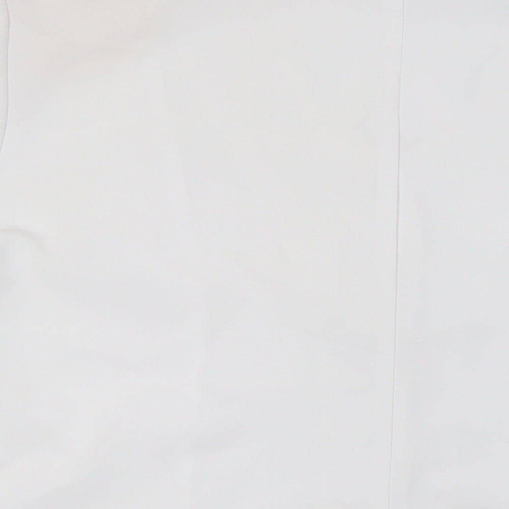Afibel Womens White Polyester Basic Blouse Size 22 V-Neck