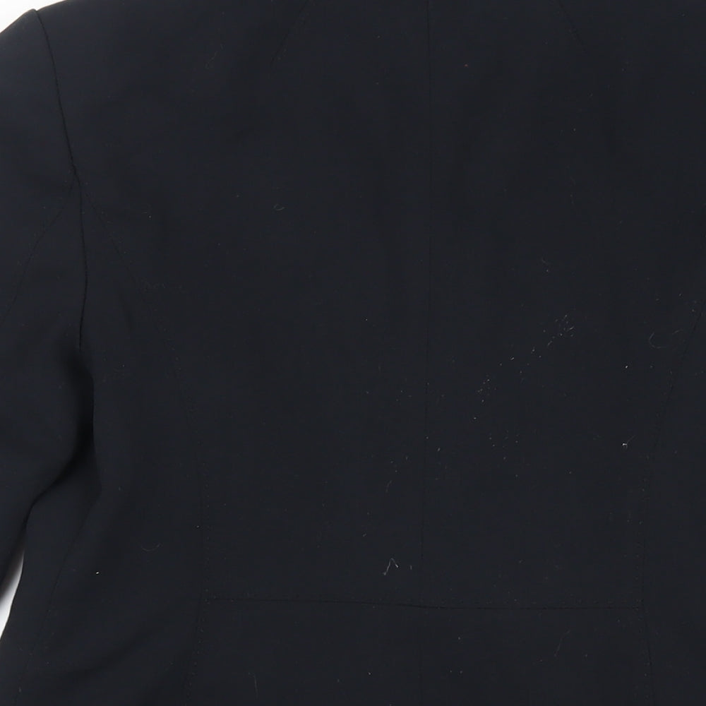 Marks & Spencer Womens Black Jacket Blazer Size 8 Button