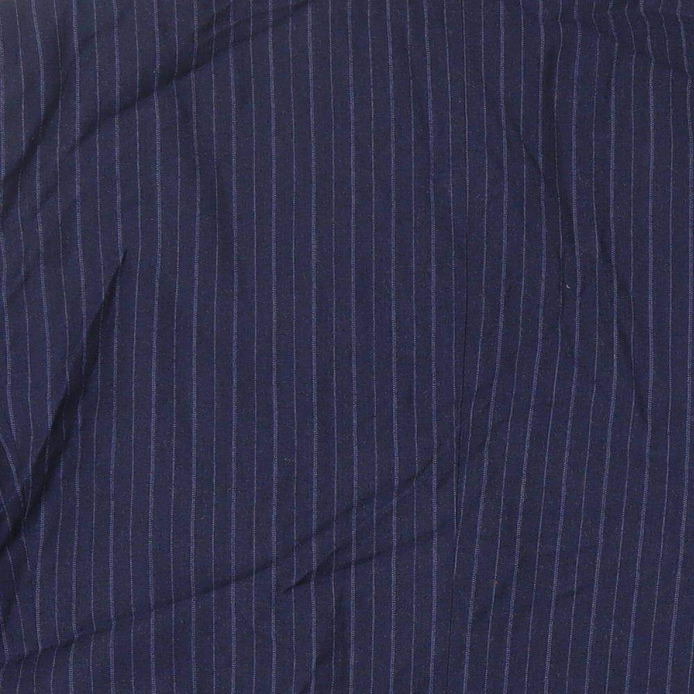 Marks & Spencer Mens Blue Striped Wool Jacket Suit Jacket Size 44 Regular
