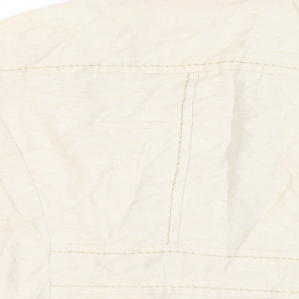 Per Una Womens Beige Jacket Size 14 Button