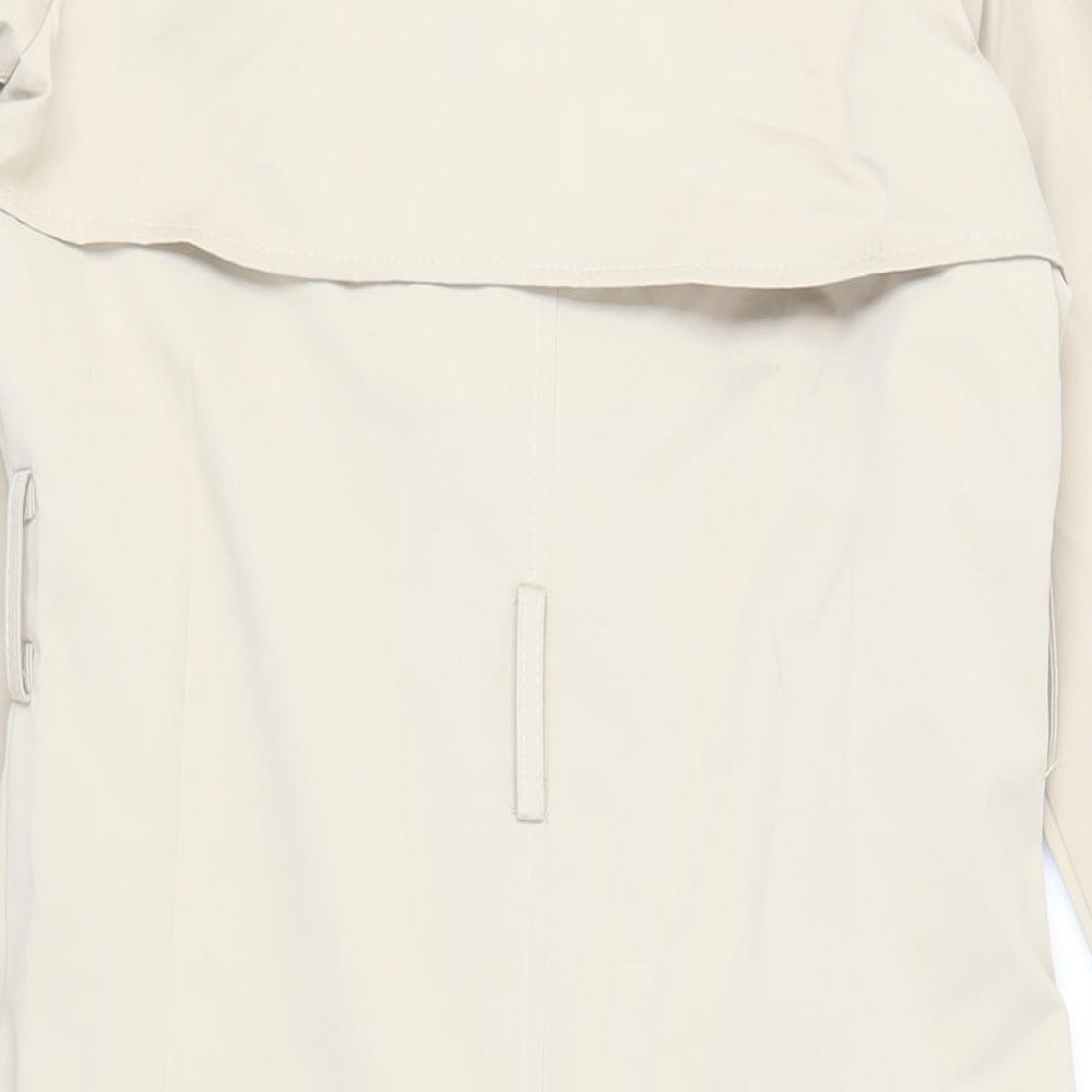 IVIVI Womens Beige Trench Coat Coat Size M Button