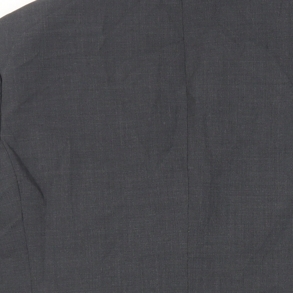 Marks & Spencer Mens Grey Polyester Jacket Suit Jacket Size 42 Regular