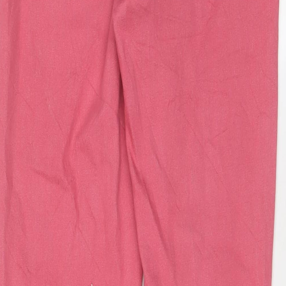 Marks & Spencer Womens Pink Cotton Jegging Jeans Size 12 L30 in Regular