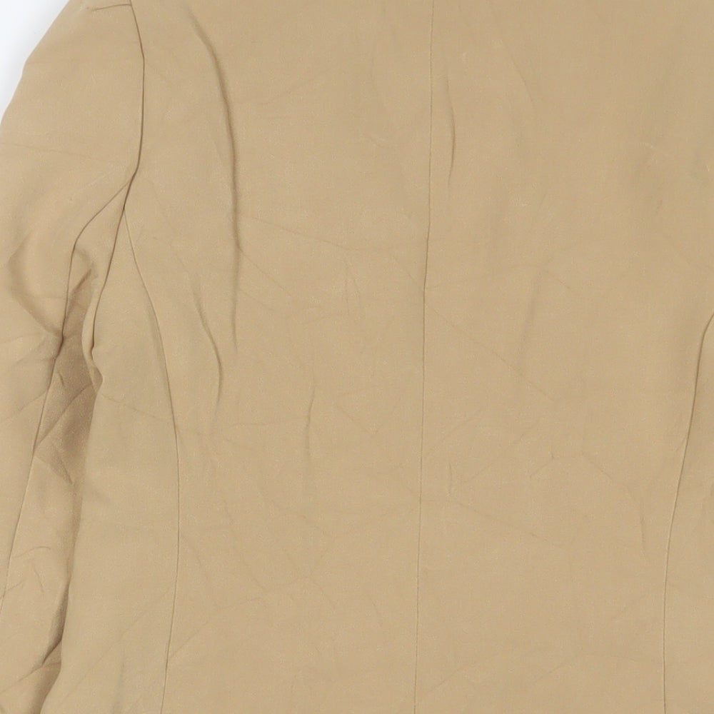 NEXT Womens Beige Jacket Blazer Size 8 Button