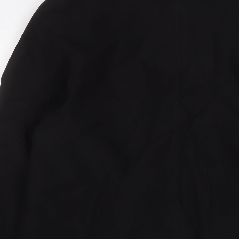 David Barry Womens Black Jacket Size 12 Button