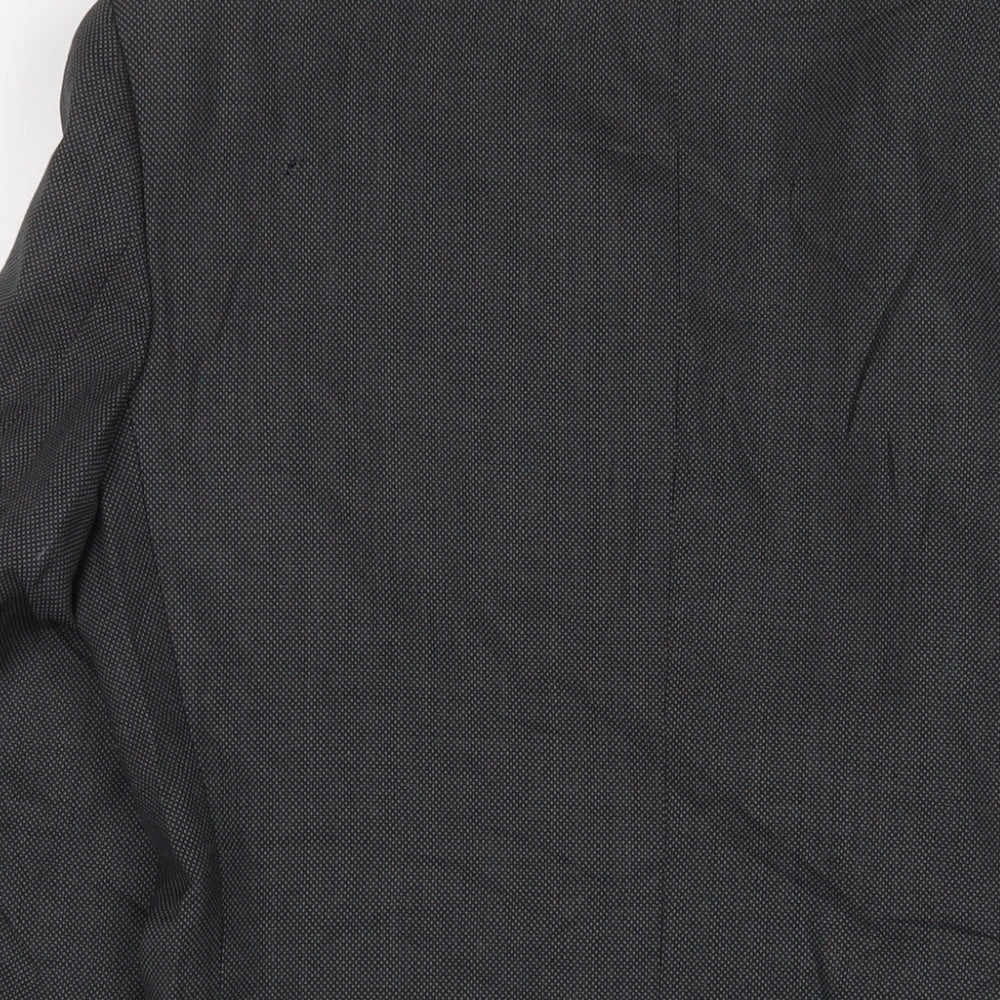 Alexander Mens Grey Wool Jacket Suit Jacket Size 36 Regular