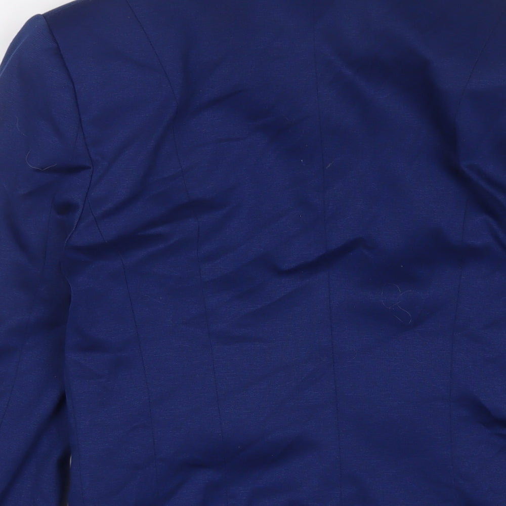 H&M Womens Blue Jacket Blazer Size 10 Button