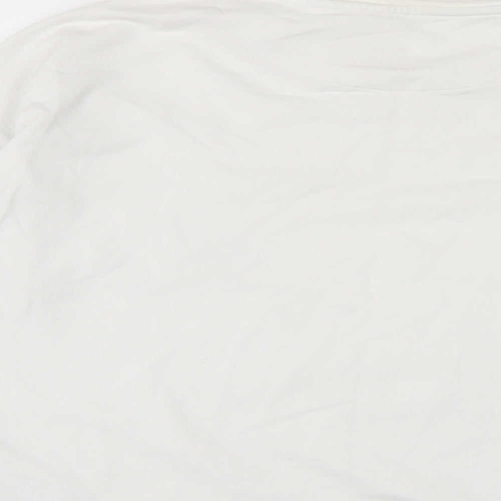 Marks & Spencer Girls Ivory Cotton Pullover Sweatshirt Size 12-13 Years