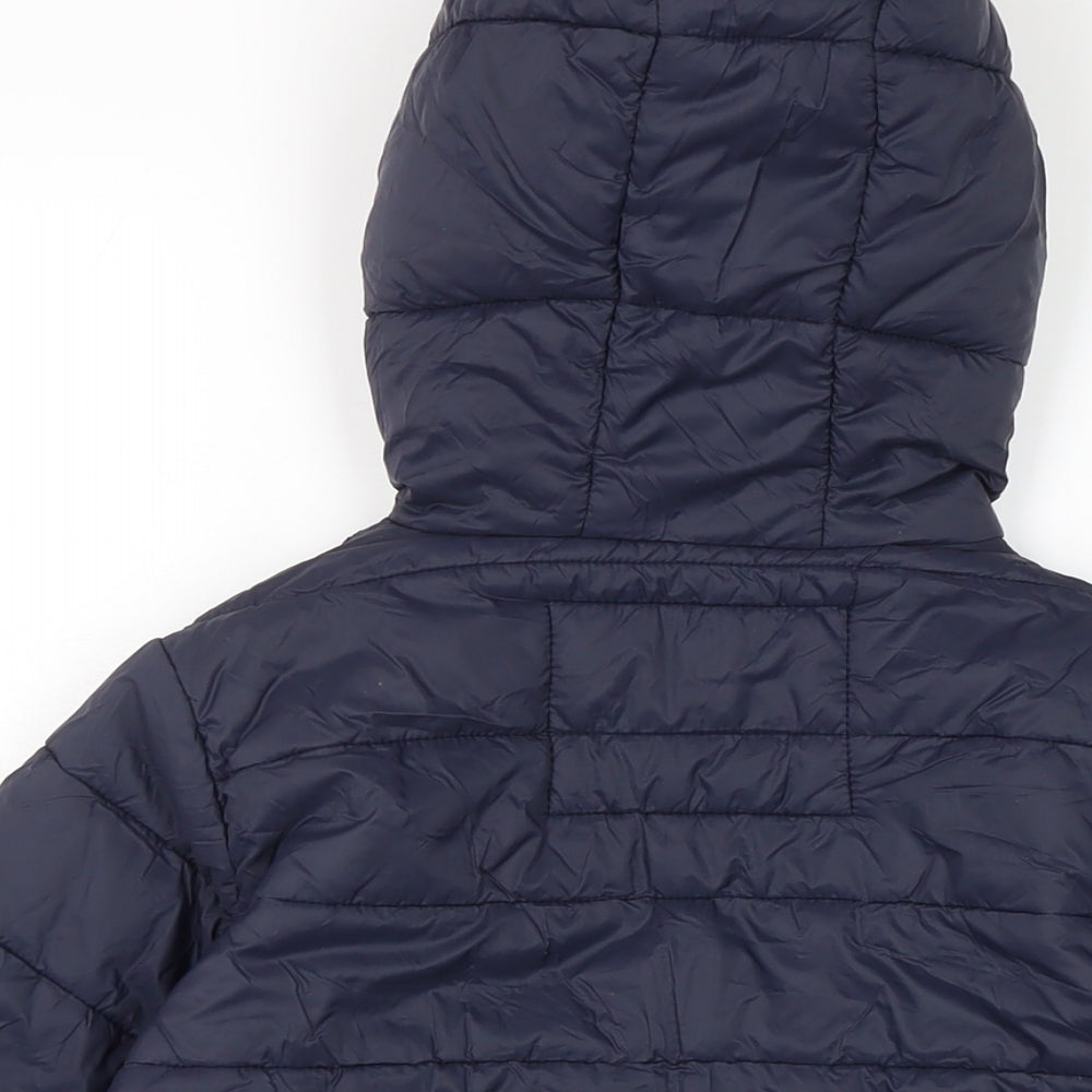 Admiral Boys Blue Puffer Jacket Jacket Size 6 Years Zip