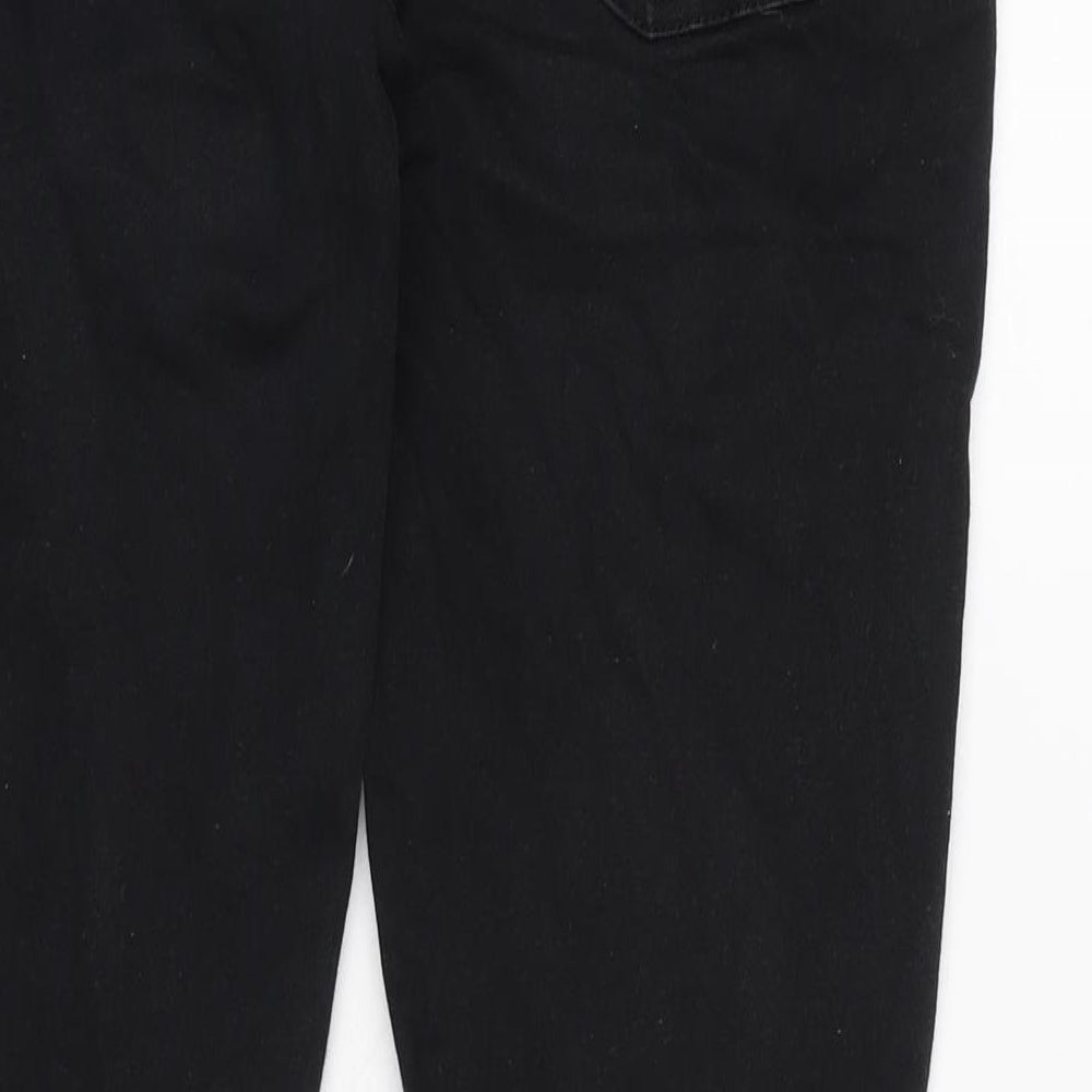 Denim & Co. Mens Black Cotton Blend Skinny Jeans Size 34 in L31 in Regular Zip