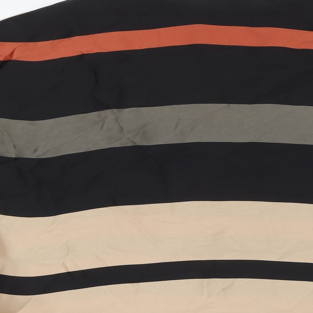 Wallis Womens Multicoloured Striped Polyester Basic T-Shirt Size 16 Boat Neck