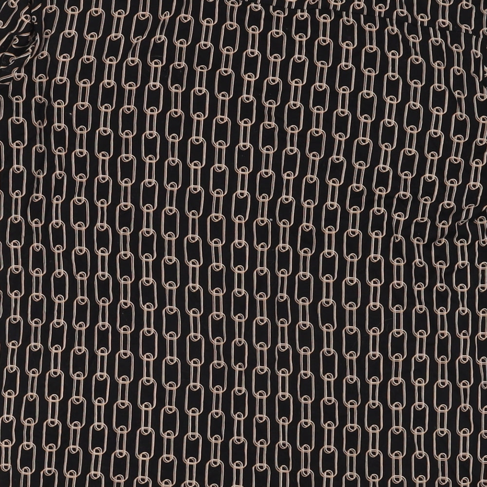 Principles Womens Black Polyester Tunic Blouse Size 14 V-Neck