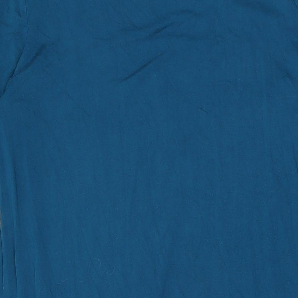 Roman Womens Blue Viscose A-Line Size 16 Round Neck Pullover