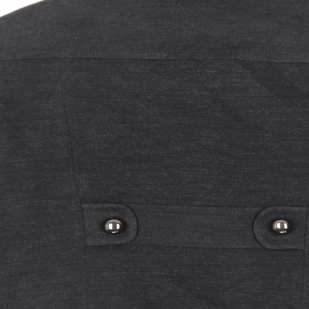 Marks & Spencer Womens Grey Jacket Blazer Size 12 Button