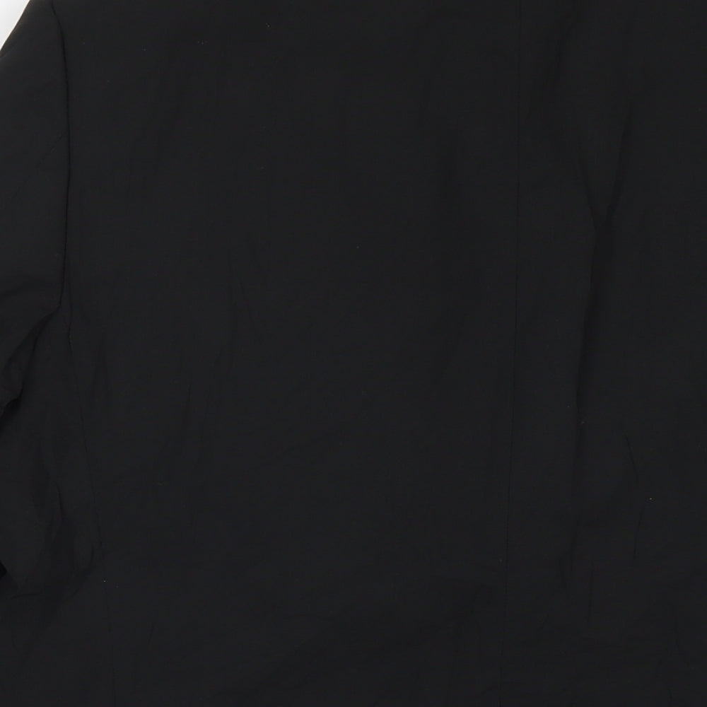 Marks & Spencer Mens Black Polyester Jacket Suit Jacket Size 42 Regular