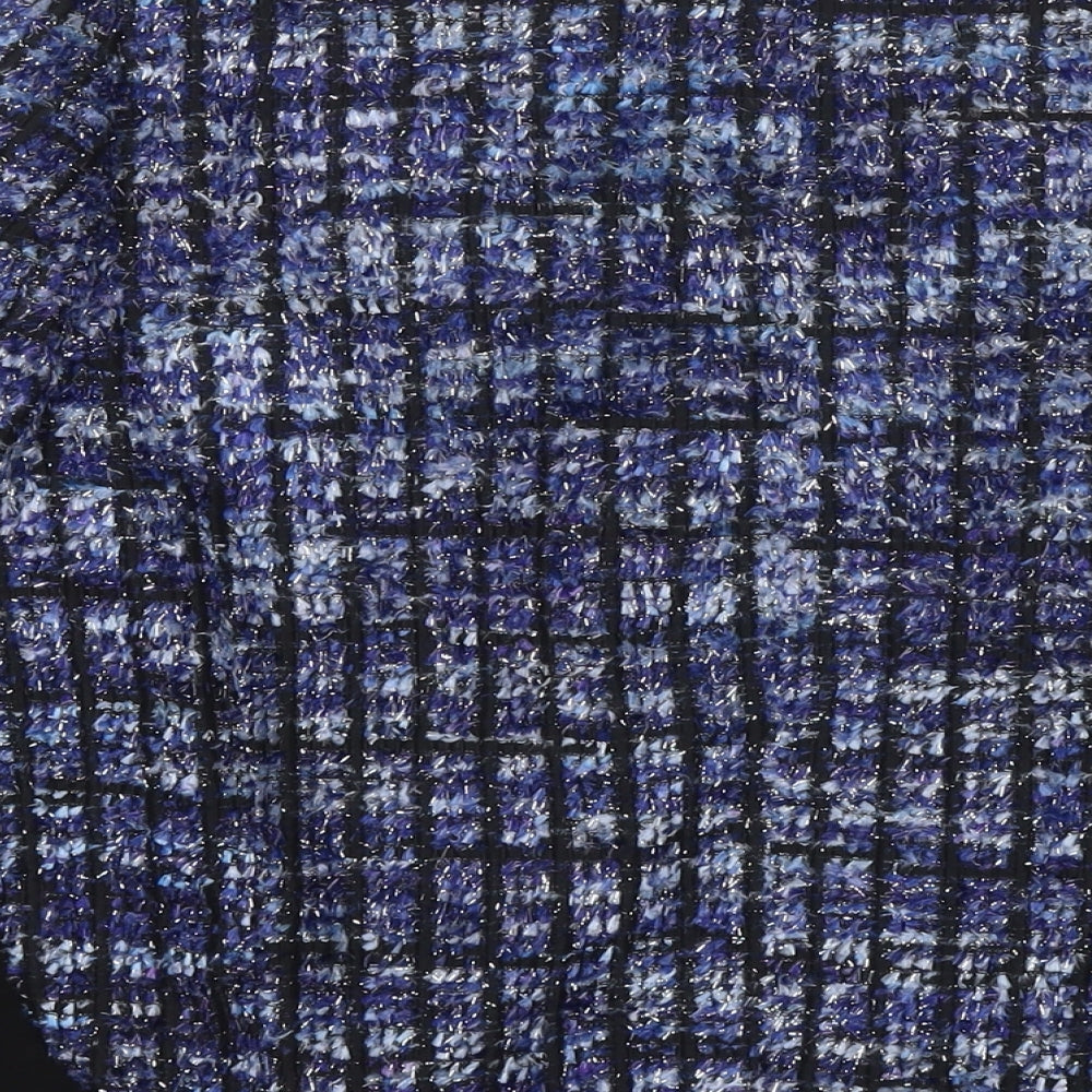 H&M Womens Blue Jacket Blazer Size 8 Buckle
