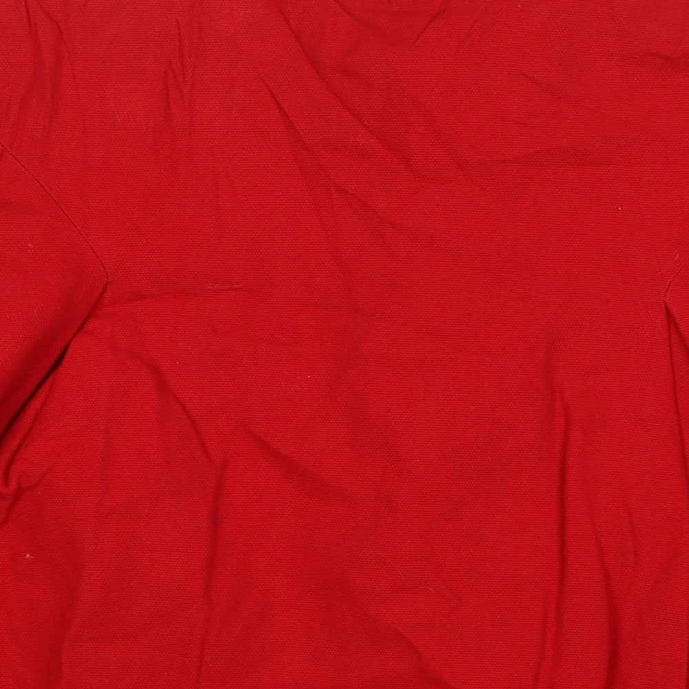 Angel Falls Womens Red Pea Coat Coat Size 14 Button