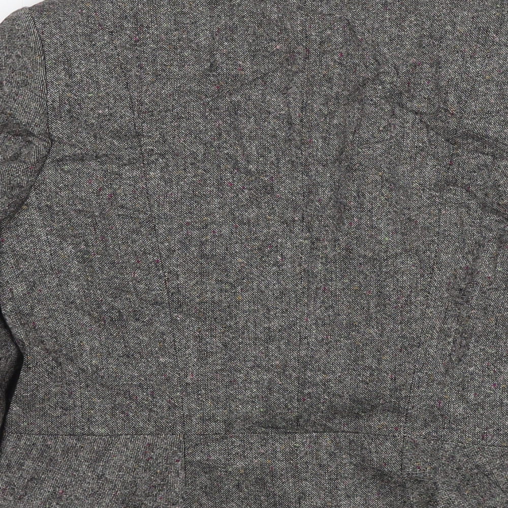 Minuet Womens Grey Jacket Blazer Size 10 Button