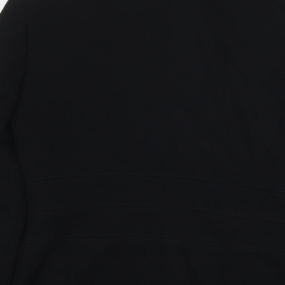 Marks & Spencer Womens Black Jacket Blazer Size 8 Button