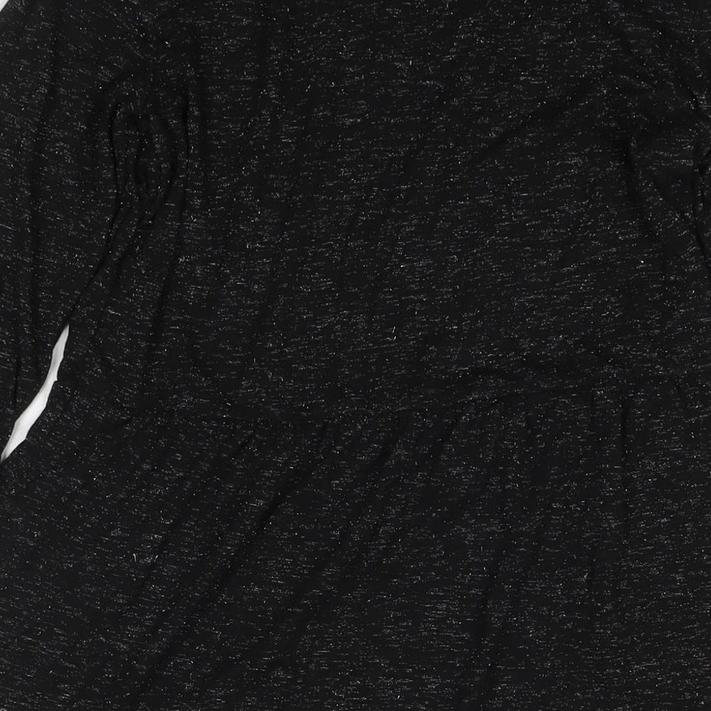 Beloved Womens Black Polyester Fit & Flare Size 8 Round Neck Pullover