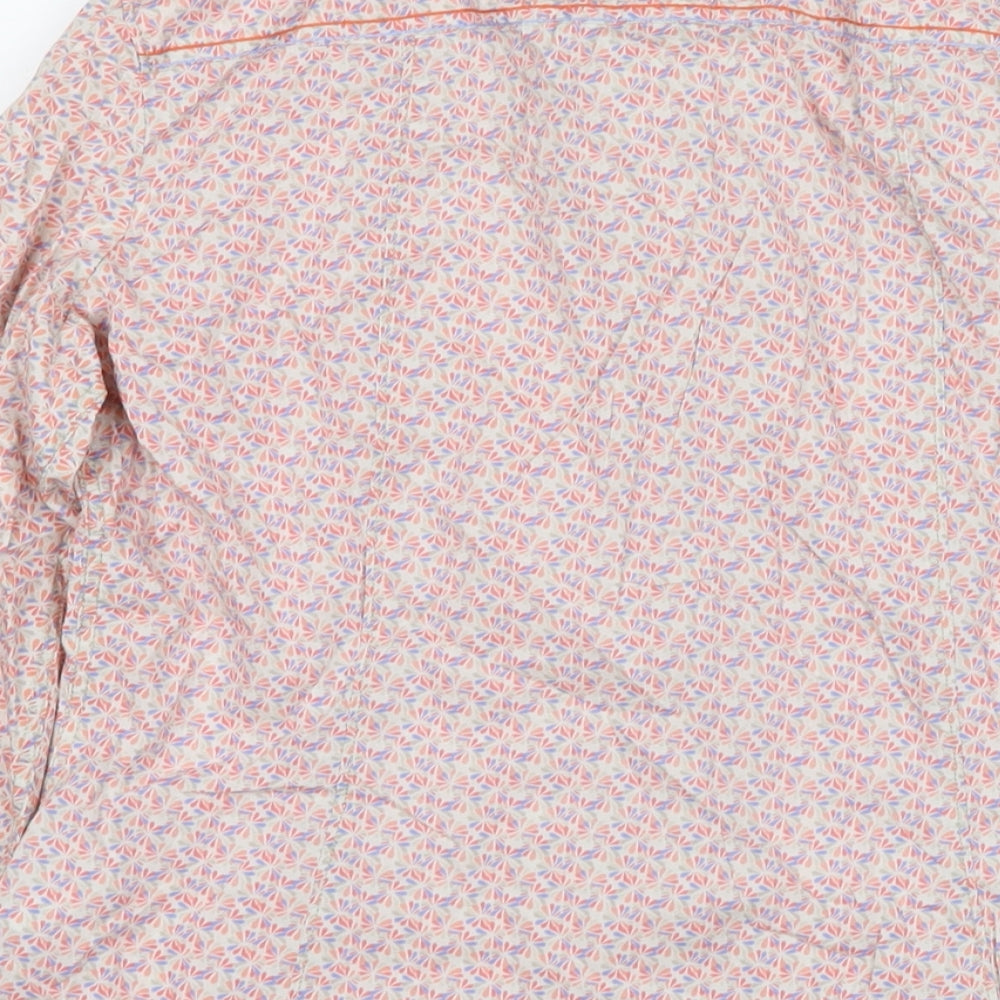 Esprit Womens Multicoloured Floral Cotton Basic Button-Up Size 10 Collared