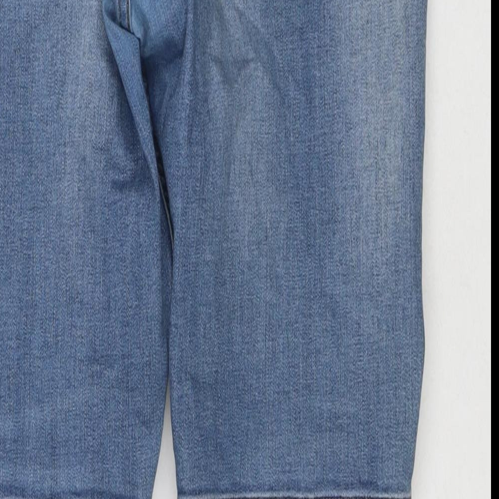 Condemned Nation Mens Blue Cotton Skinny Jeans Size 36 in L29 in Regular Zip