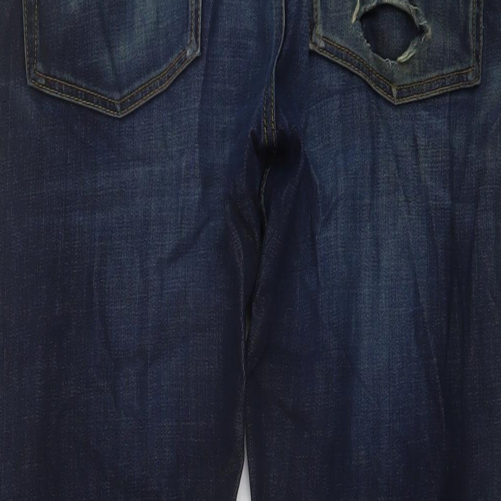 The Kooples Mens Blue Cotton Straight Jeans Size 31 in L33 in Regular Button - Vintage