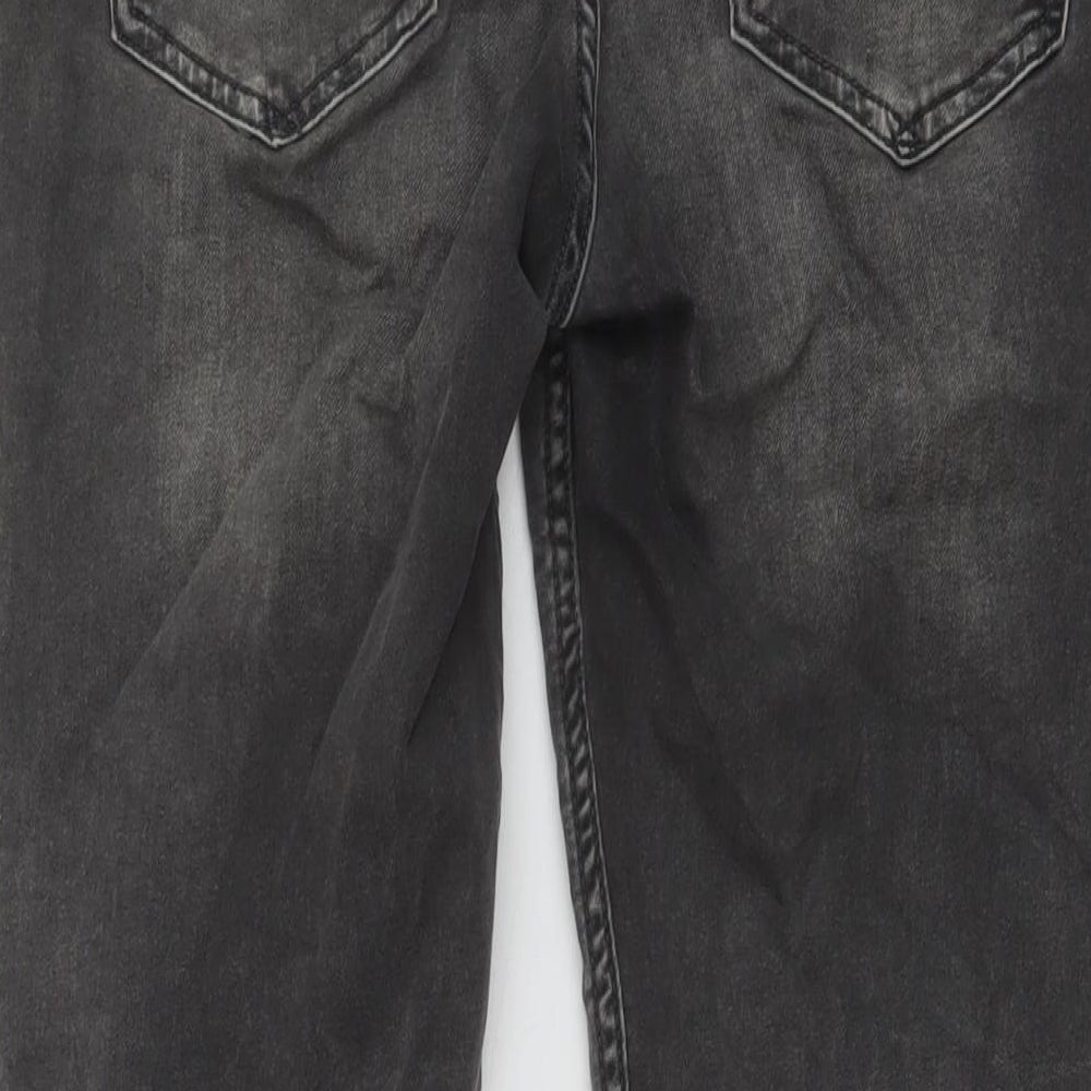 Only & Sons Mens Grey Cotton Skinny Jeans Size 30 in L32 in Regular Button - Vintage
