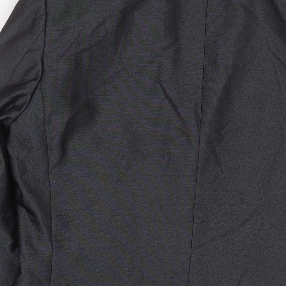 Greenwoods Mens Grey Polyester Jacket Suit Jacket Size 38 Regular