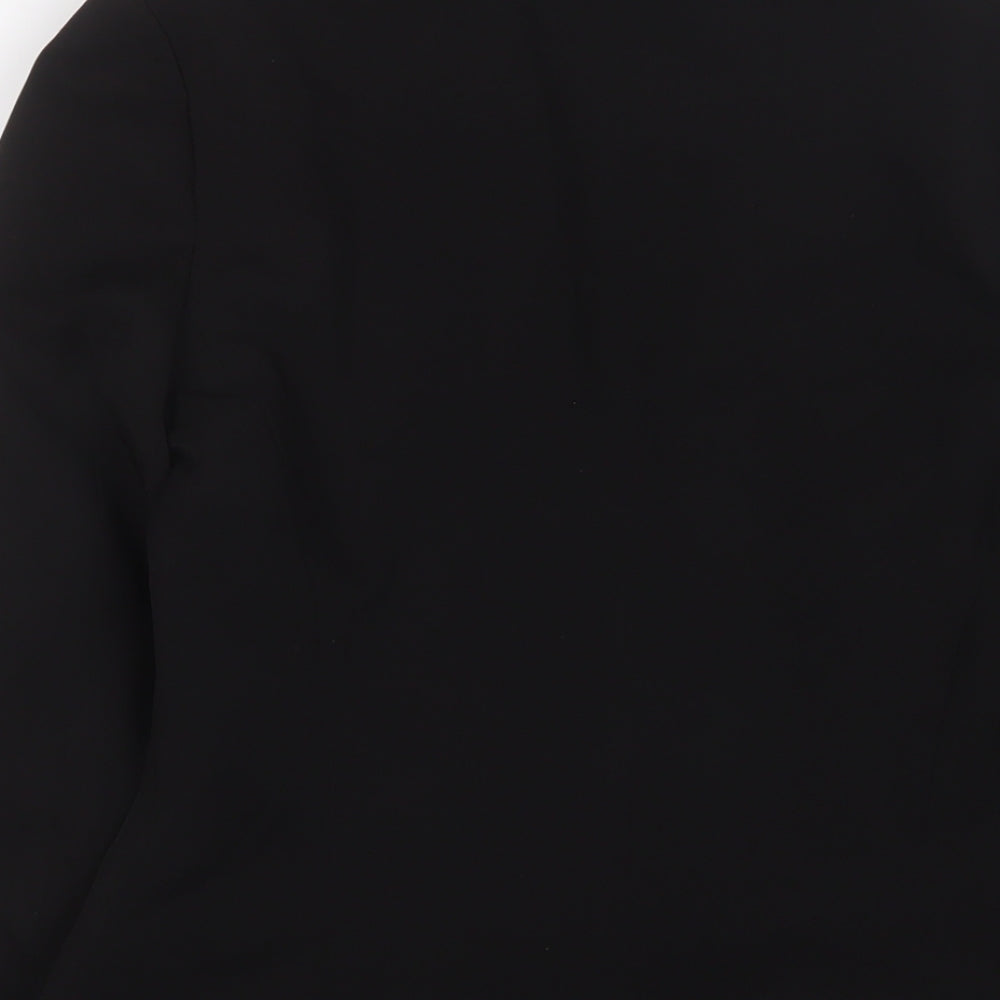 Topshop Womens Black Jacket Blazer Size 10 Button