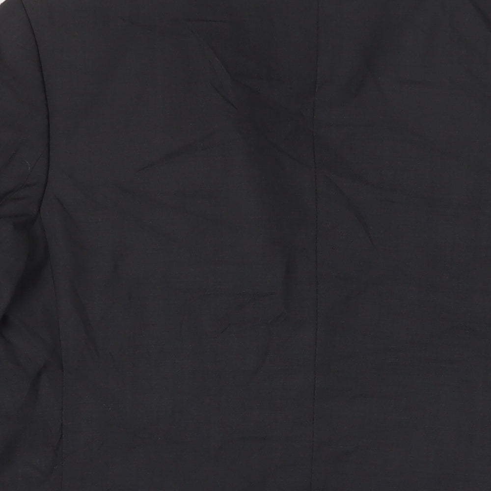 Topman Mens Grey Wool Jacket Suit Jacket Size 40 Regular