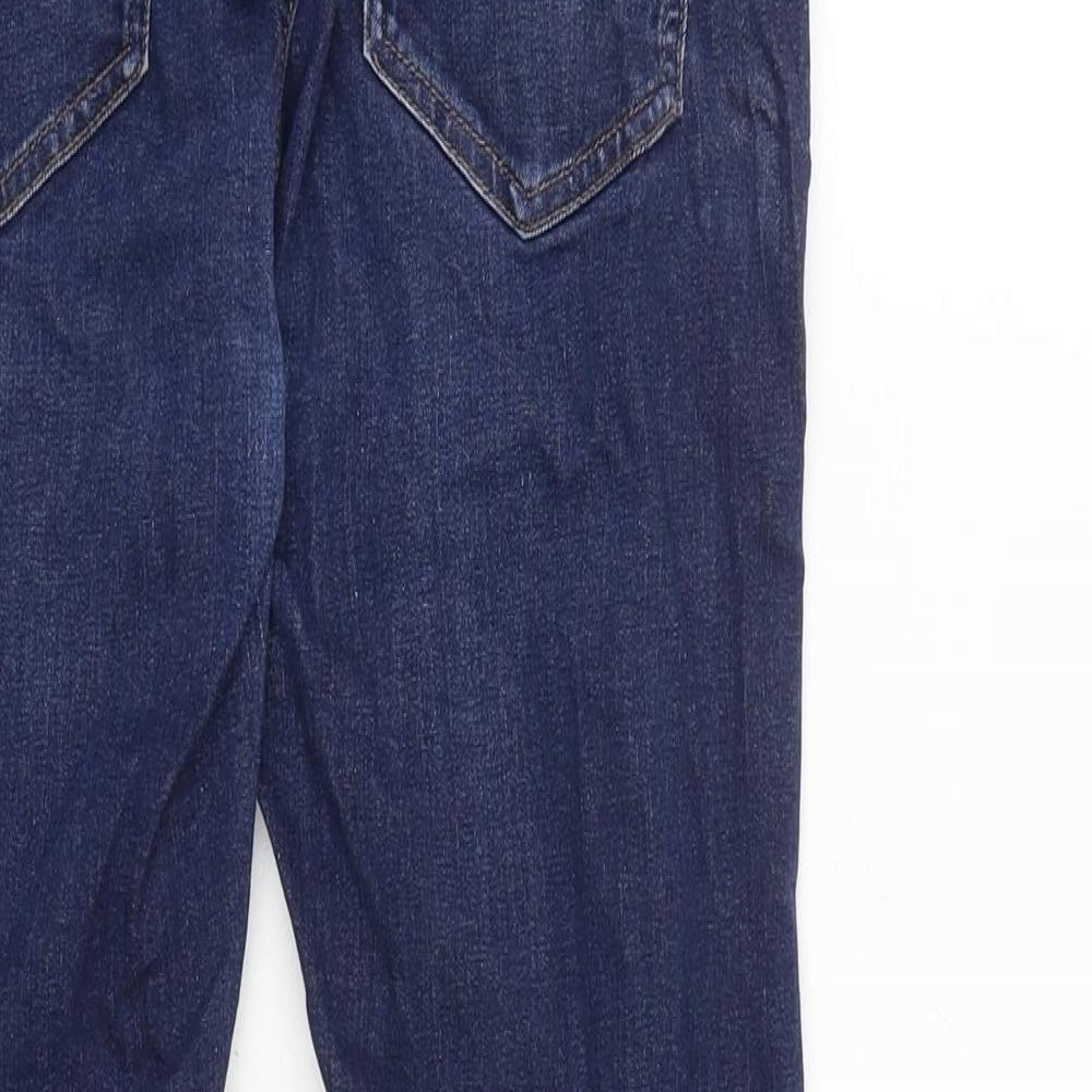 Next Mens Blue Cotton Blend Tapered Jeans Size 28 in L26 in Regular Zip