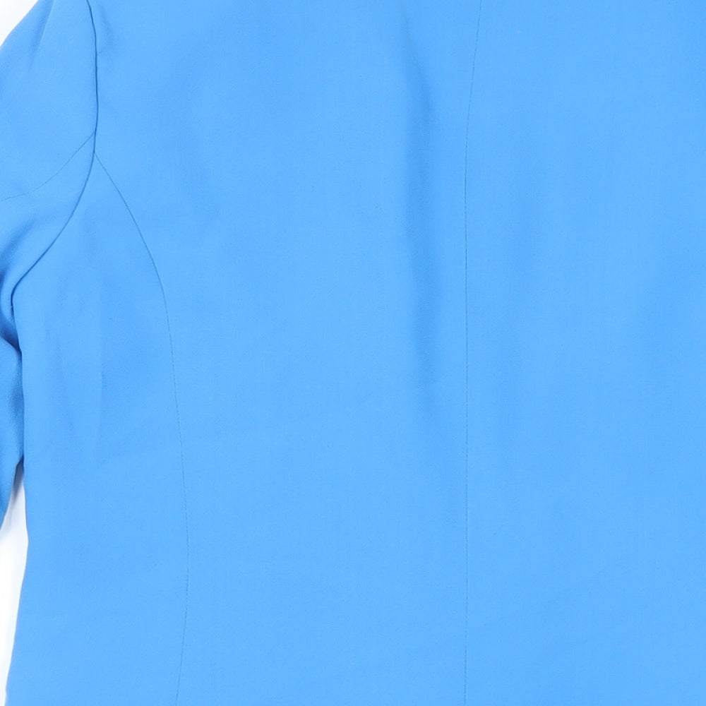 Warehouse Womens Blue Jacket Blazer Size 10 - Open