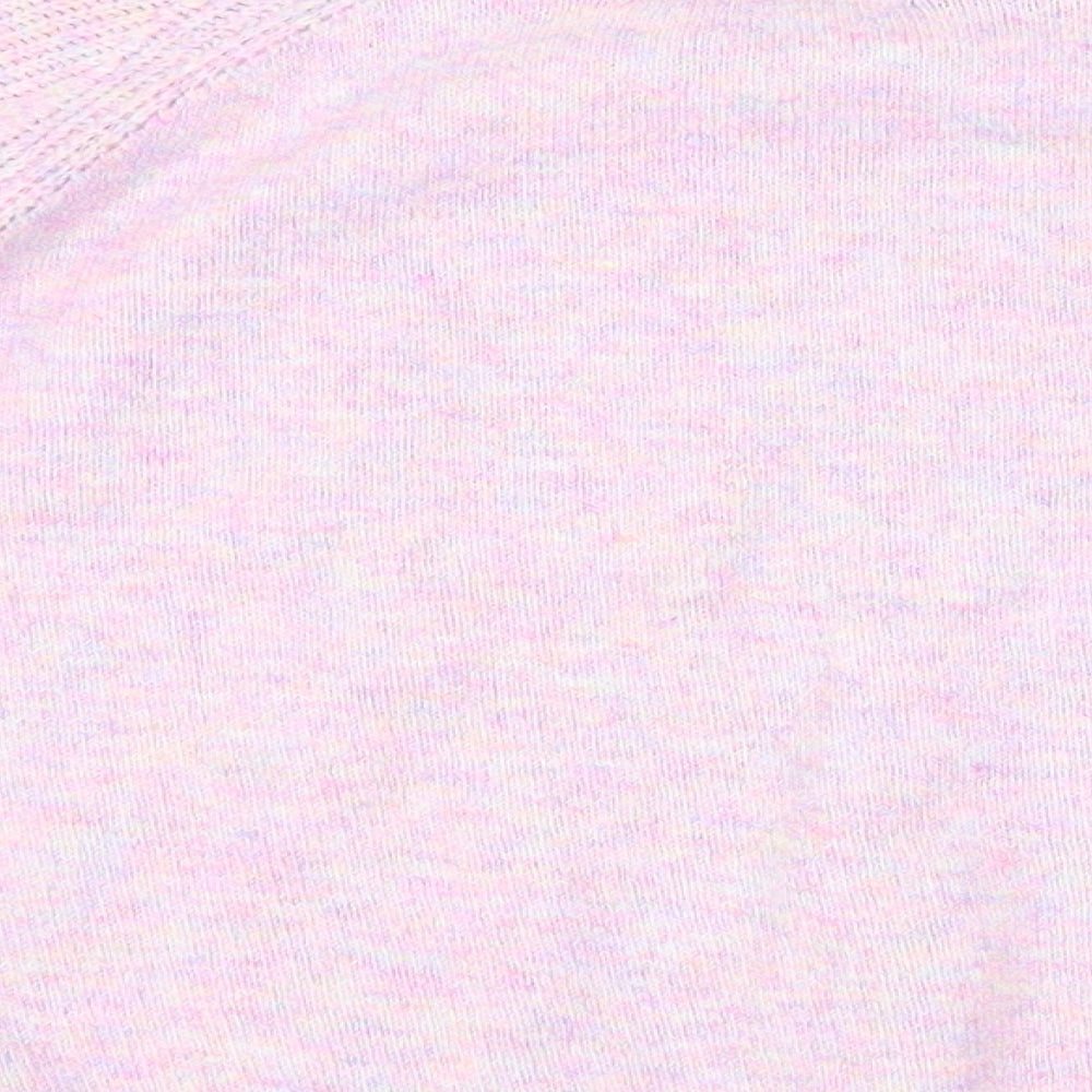 Marks & Spencer Womens Purple Crew Neck Acrylic Pullover Jumper Size L