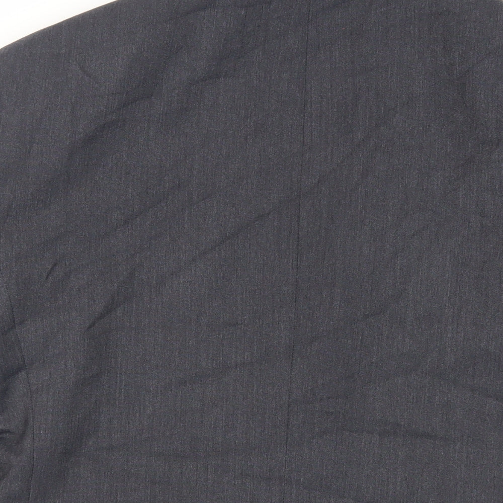 Marks & Spencer Mens Grey Polyester Jacket Suit Jacket Size 36 Regular