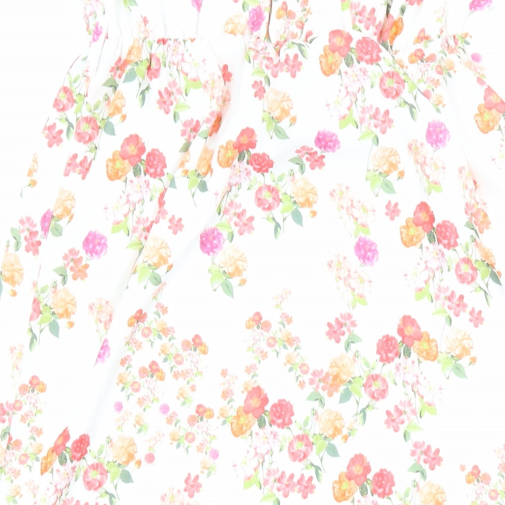 New Look Womens Multicoloured Floral Polyester Maxi Size 12 Off the Shoulder