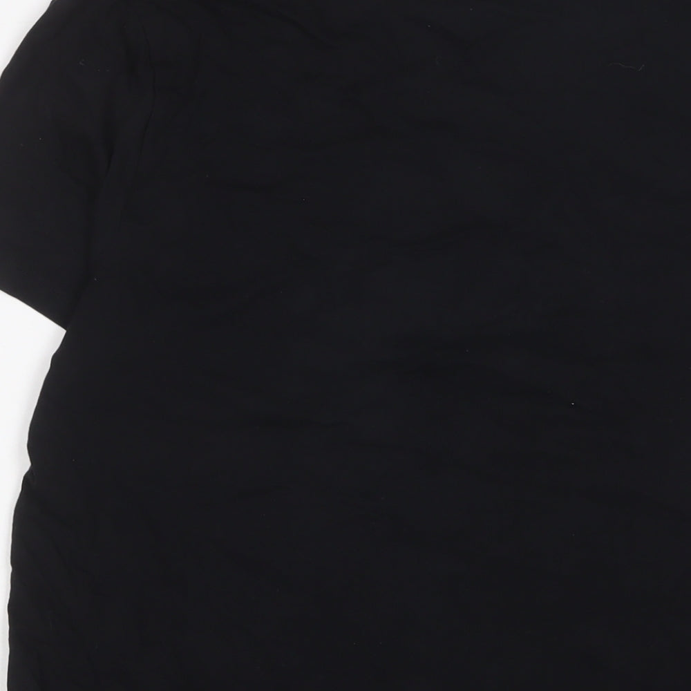 ASOS Mens Black Cotton T-Shirt Size M Crew Neck