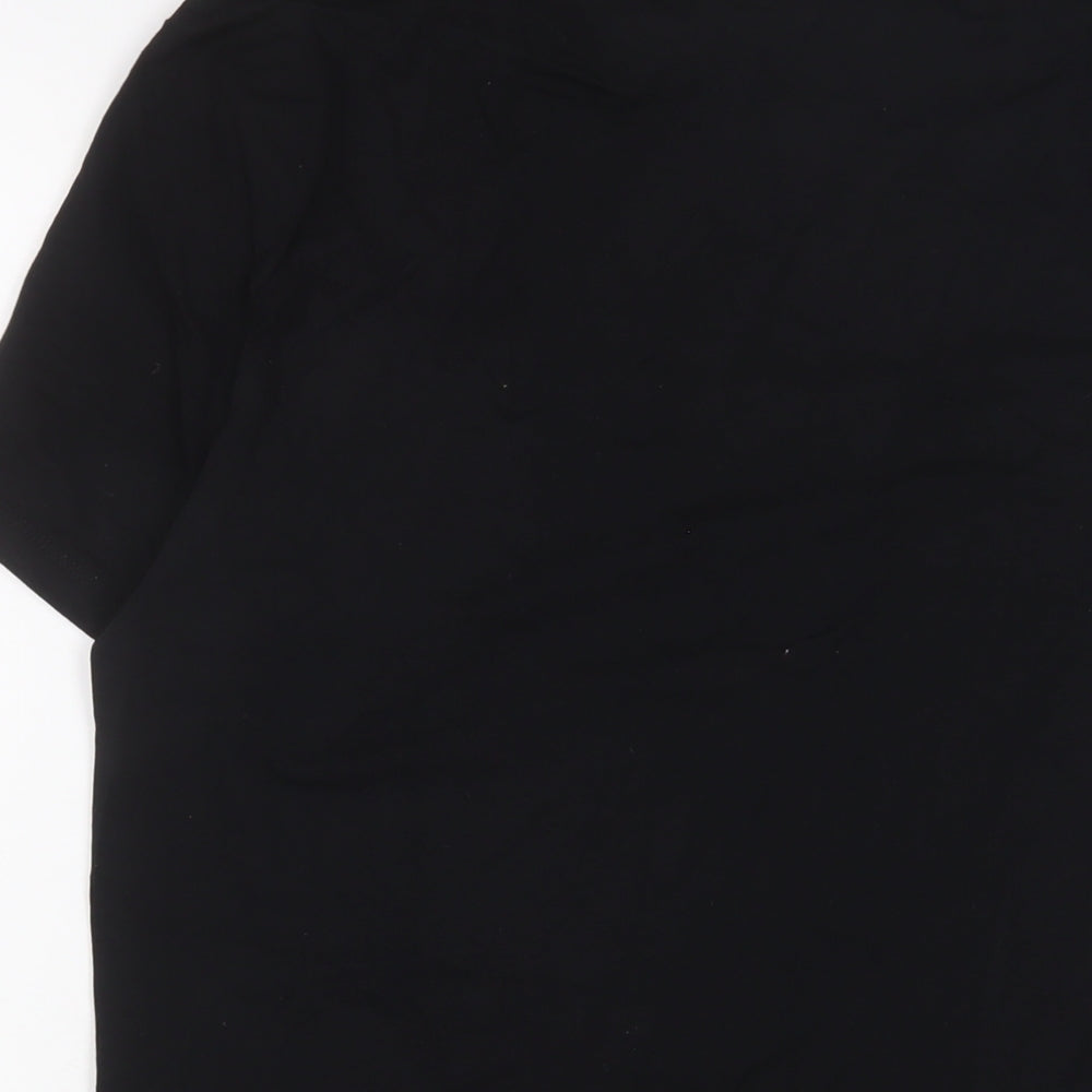 ASOS Mens Black Cotton T-Shirt Size L Crew Neck