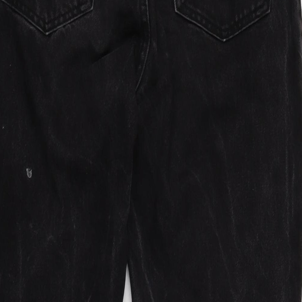 Berksha Womens Grey Cotton Straight Jeans Size 22 in L27.5 in Extra-Slim Zip