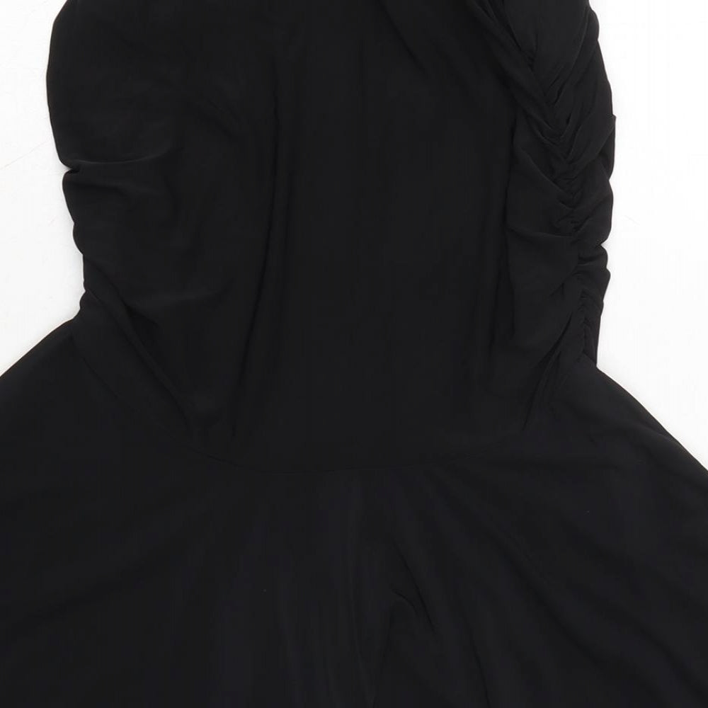 Rebellious Womens Black Polyester Bodycon Size 12 Off the Shoulder