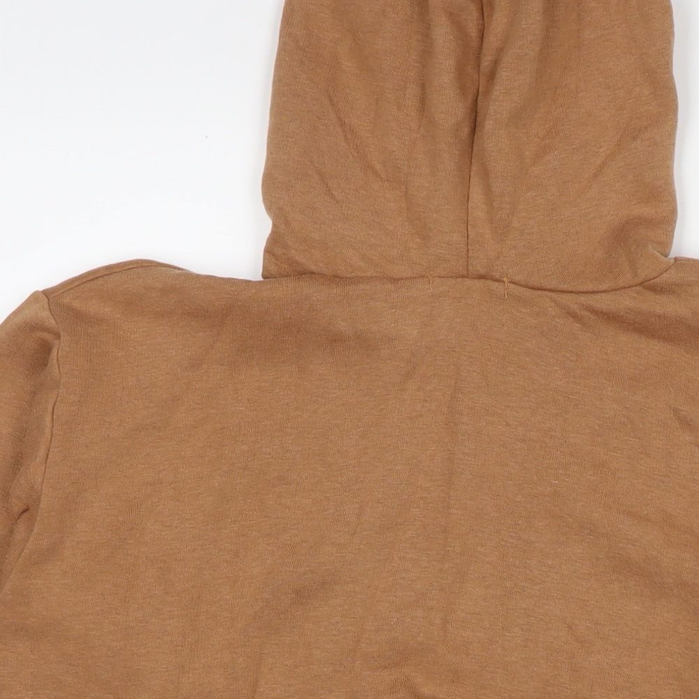 Boohoo Womens Brown Polyester Pullover Hoodie Size M Pullover - Size M/L