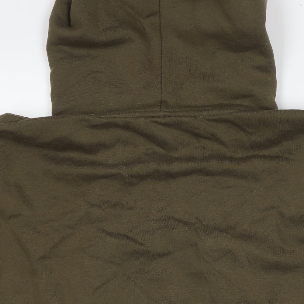 Pull&Bear Womens Green Cotton Pullover Hoodie Size XL Pullover