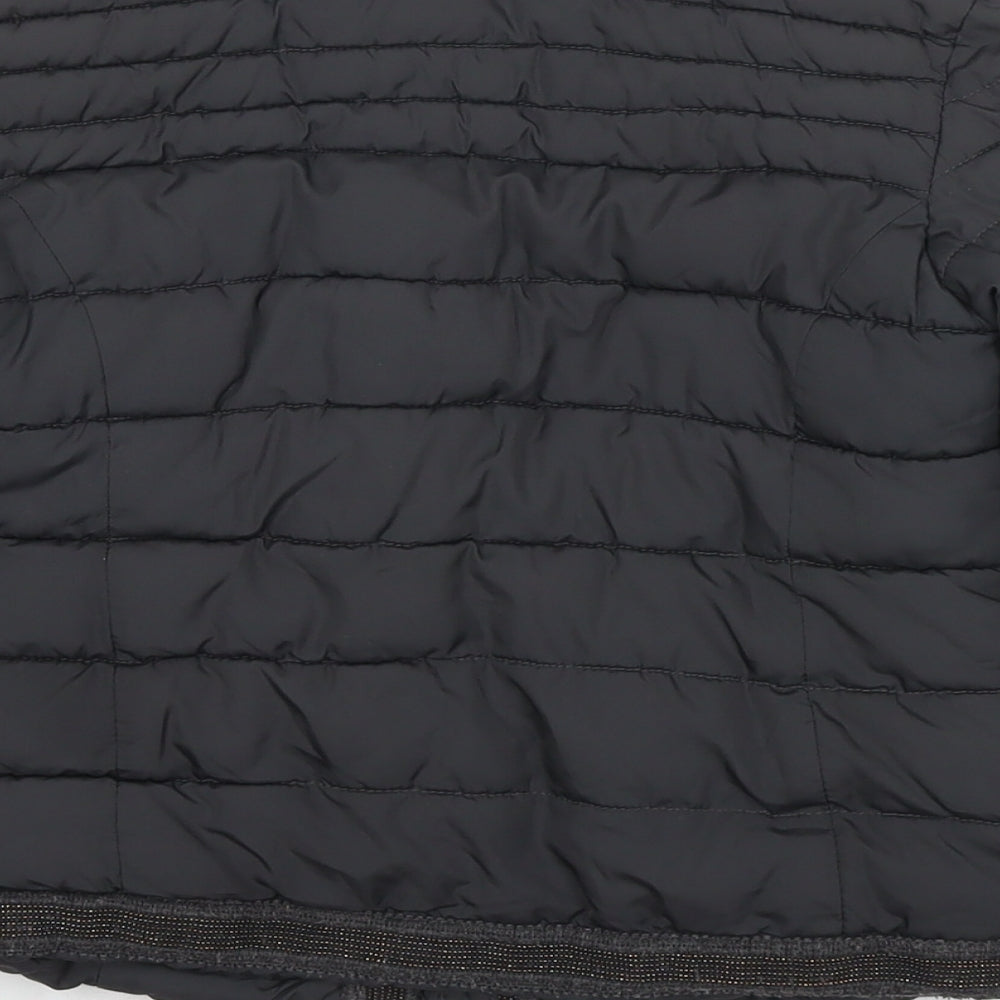 NEXT Girls Grey Puffer Jacket Jacket Size 8 Years Zip