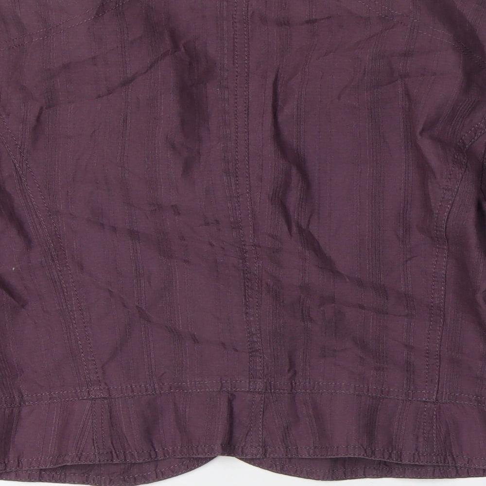 NEXT Womens Purple Jacket Size 12 Button