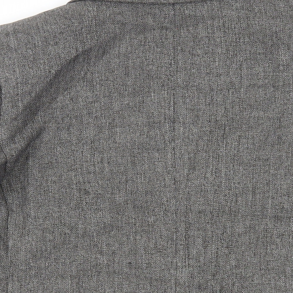 H&M Womens Grey Jacket Blazer Size 10 - Open